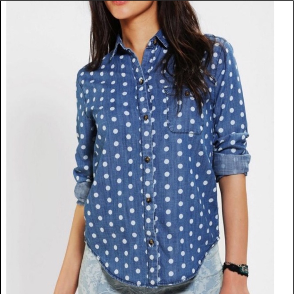 BDG polka dot jean shirt 2